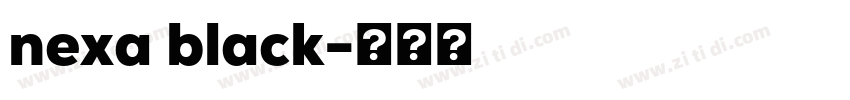 nexa black字体转换
